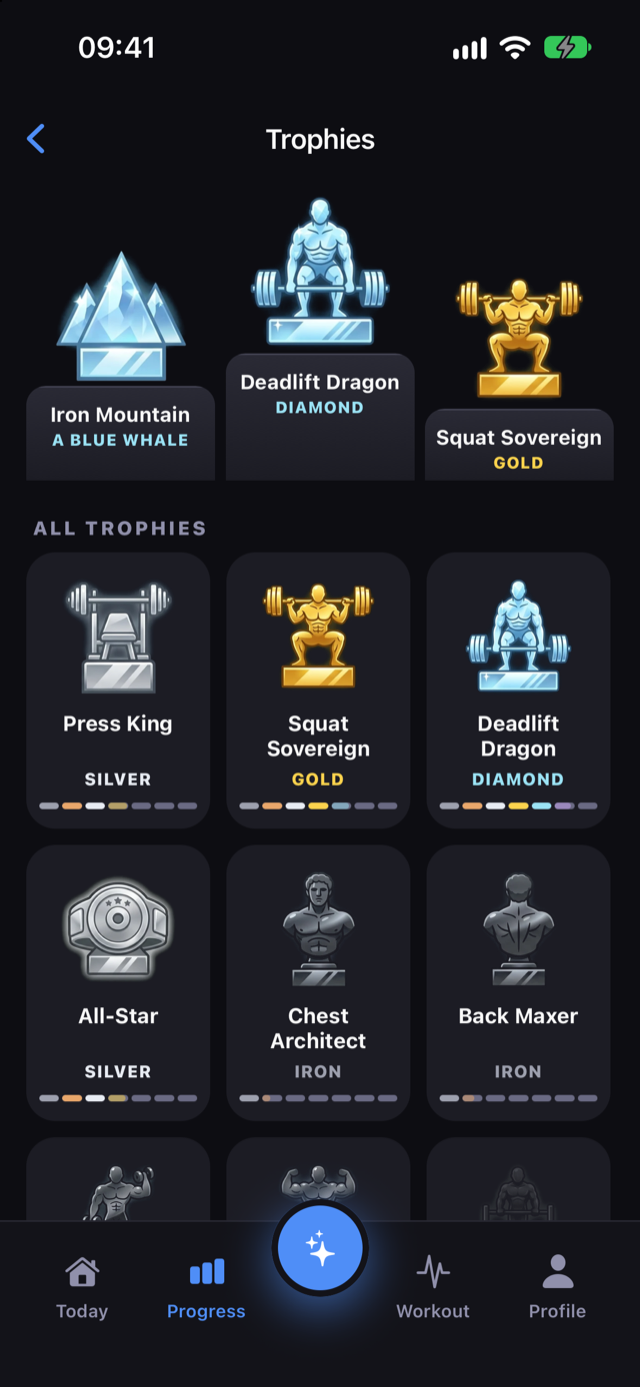 Trophy showcase